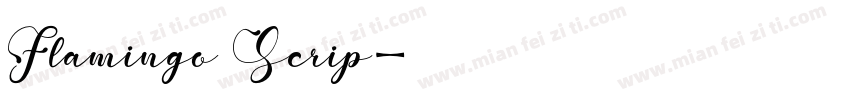 Flamingo Scrip字体转换